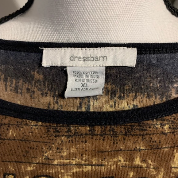 Dressbarn Chocolate Brown Embellished Top - Picture 9 of 10